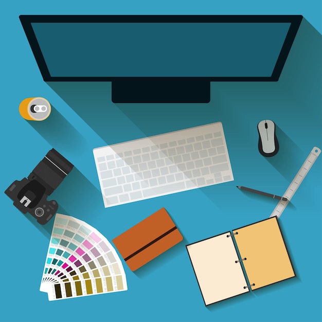 Custom website design workspace